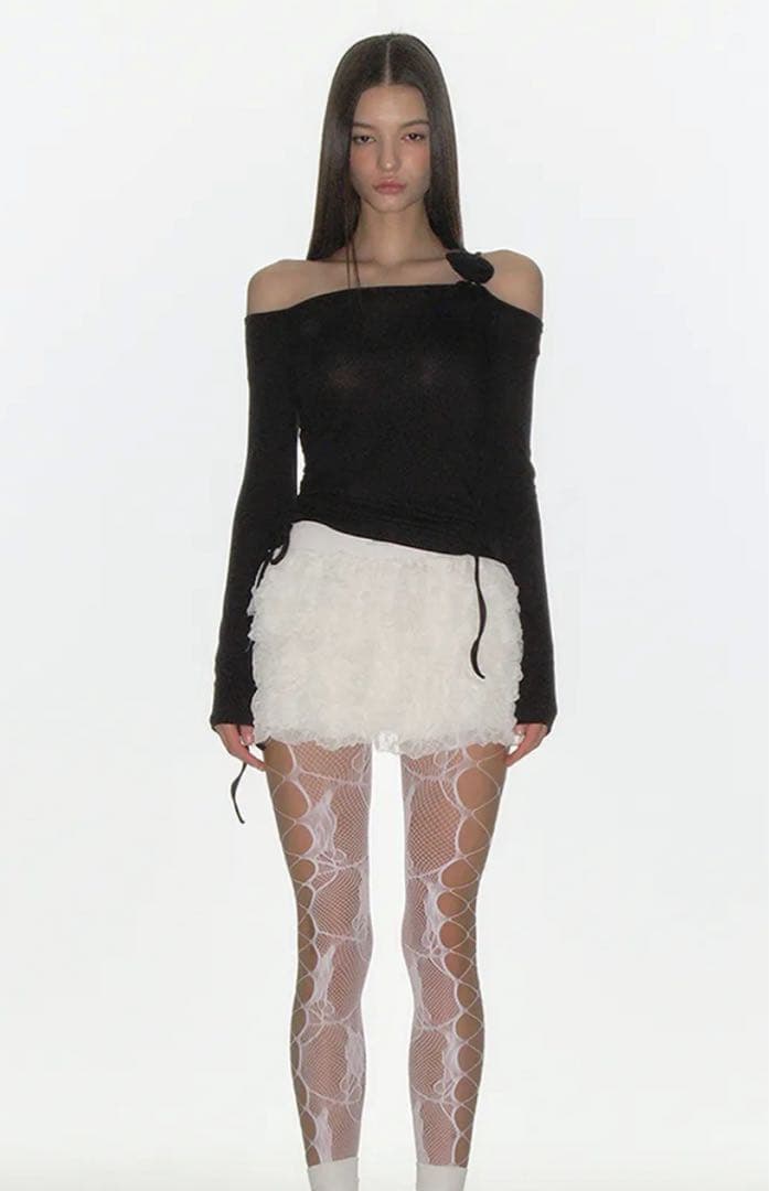 スカート CRANK cancan frill mini skirt