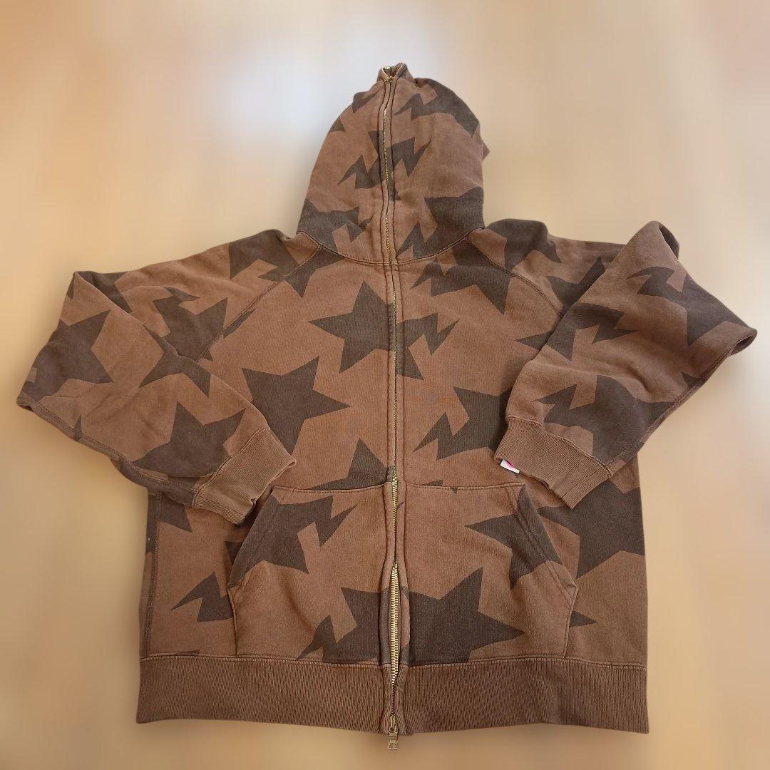 BAPE スターパーカー ブラウン