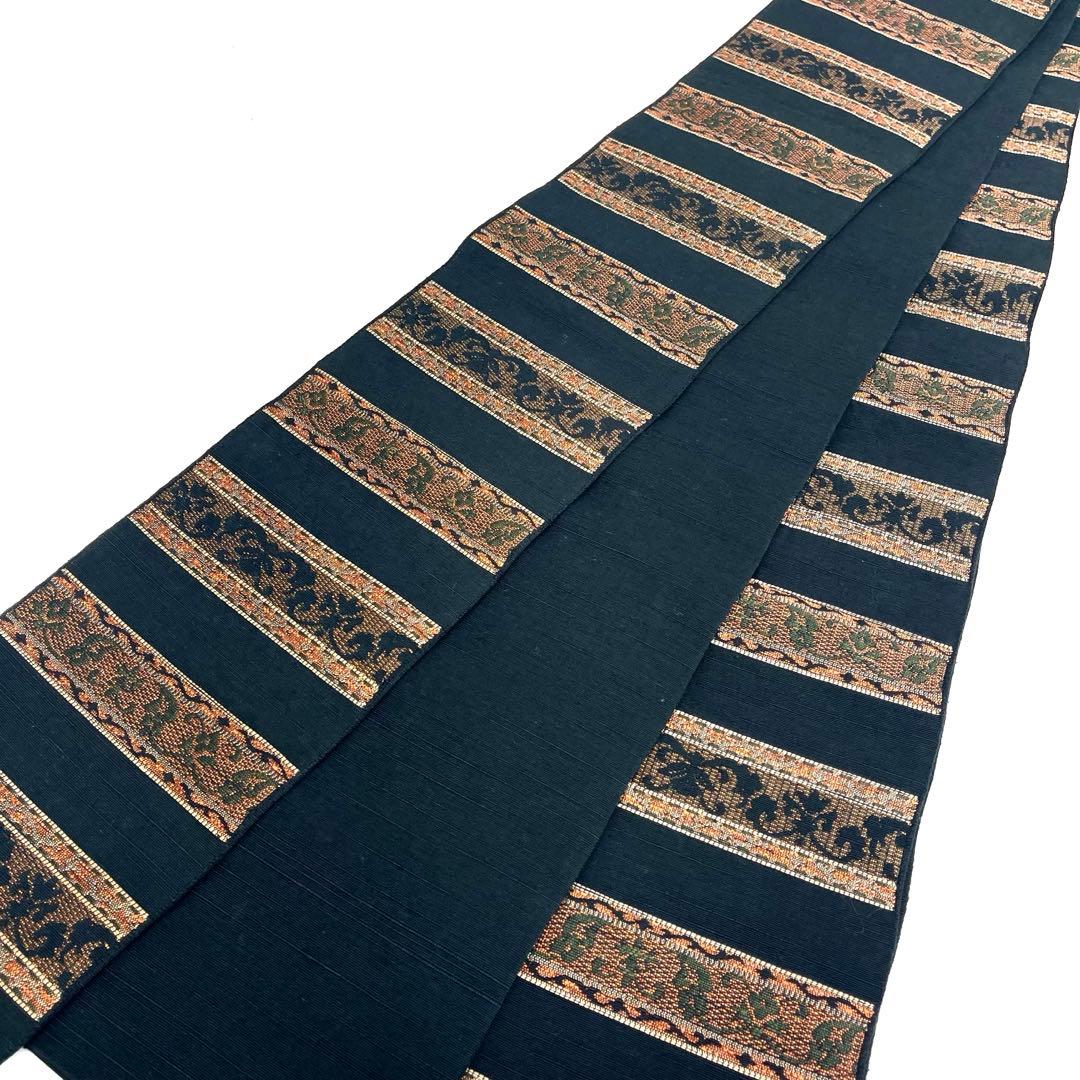 昭和博物館最さです❣️ 【着物と帯 時流】O25765s◆正絹 半幅帯◆