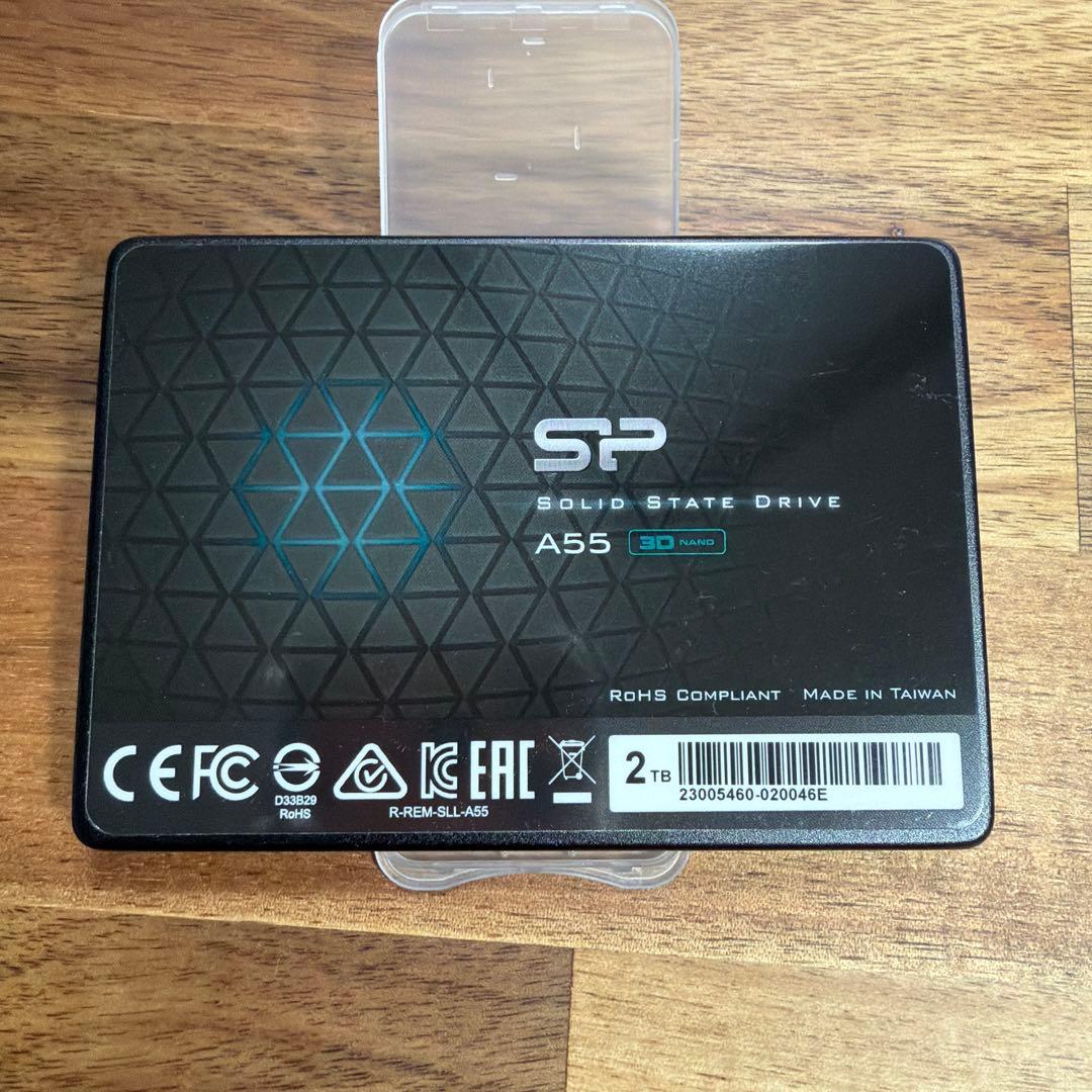 SiliconPower SSD A55 2TB SP 使用時間不明 ユーズド