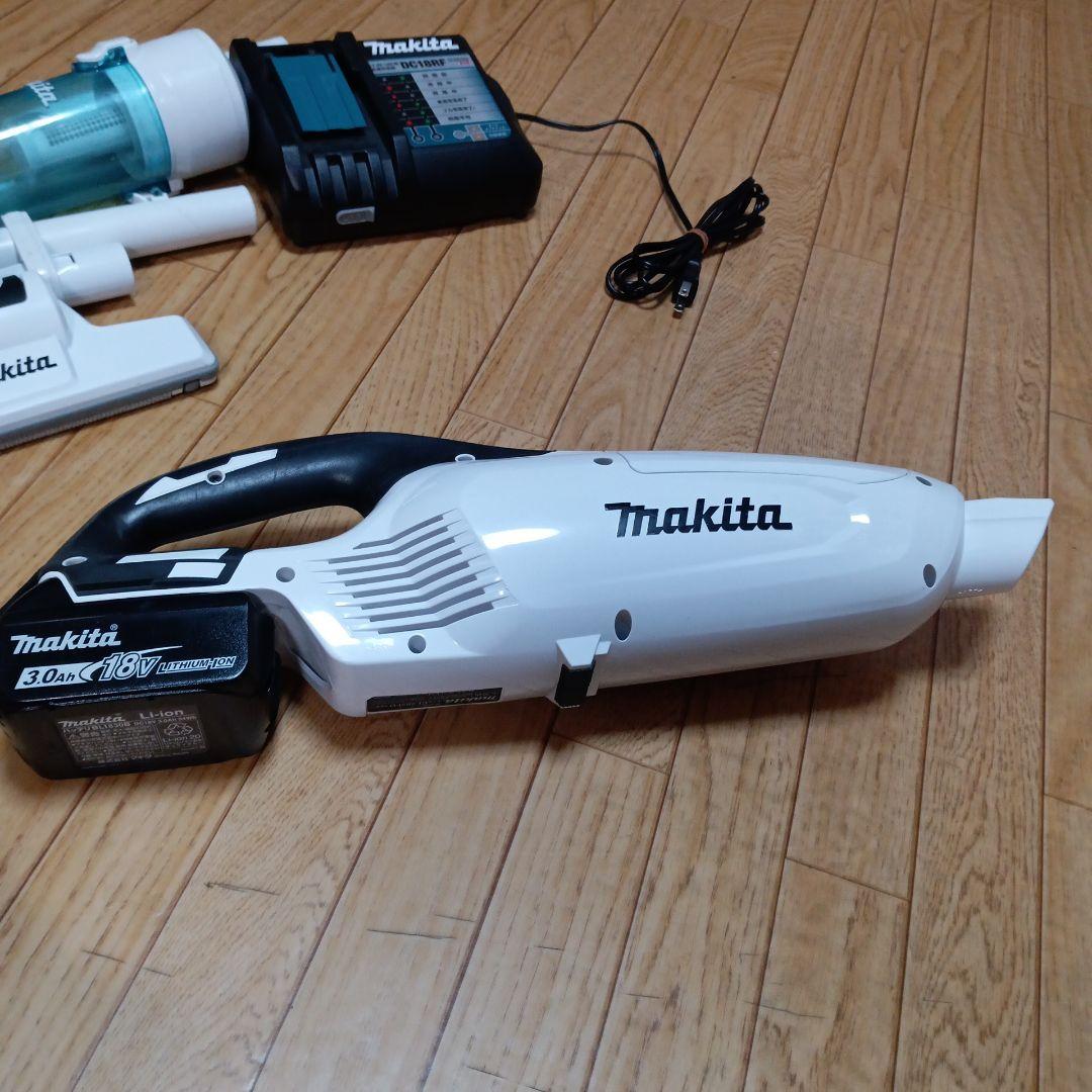 マキタ18V充電式クリーナ CL282FD純正バッテリ、急速充電器、サイクロン付