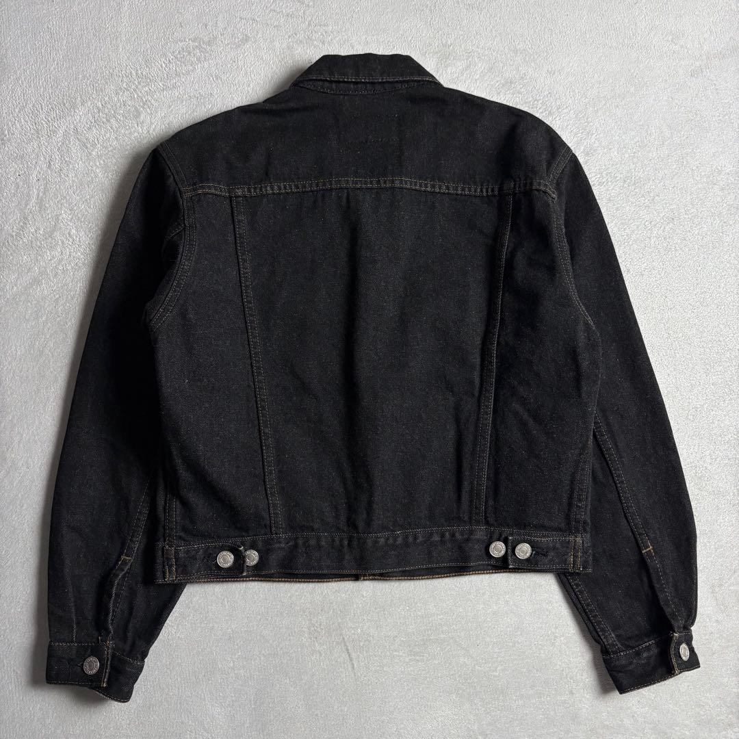 90s Levi's 先染めブラック　デニムトラッカージャケット　w7505