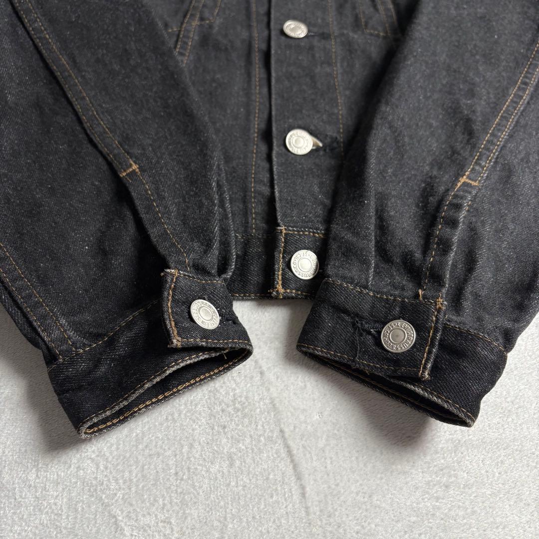 90s Levi's 先染めブラック　デニムトラッカージャケット　w7505