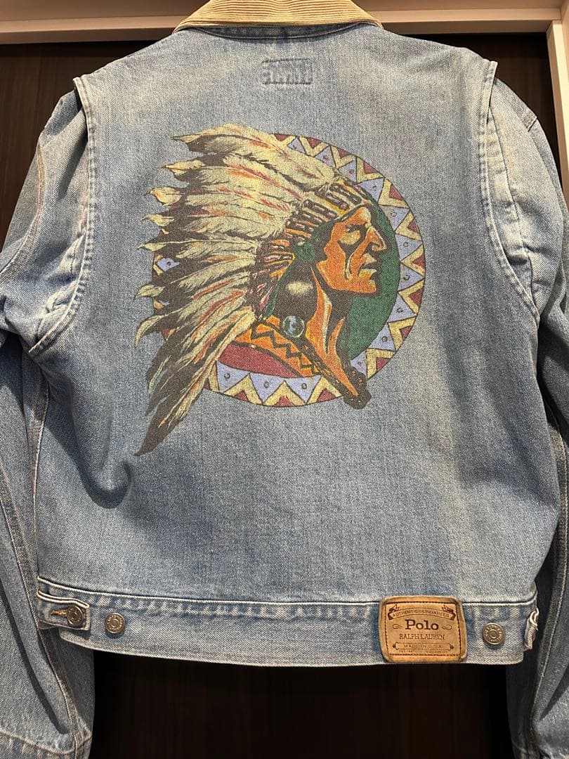 80s〜 ヴィンテージ ラルフローレン　デニムジャケット　インディアンヘッド