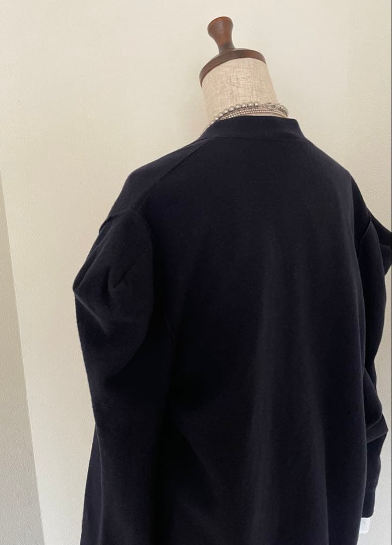 【ステラマッカートニー】立体ショルダー インサイドアウトカーディガン　イタリア製