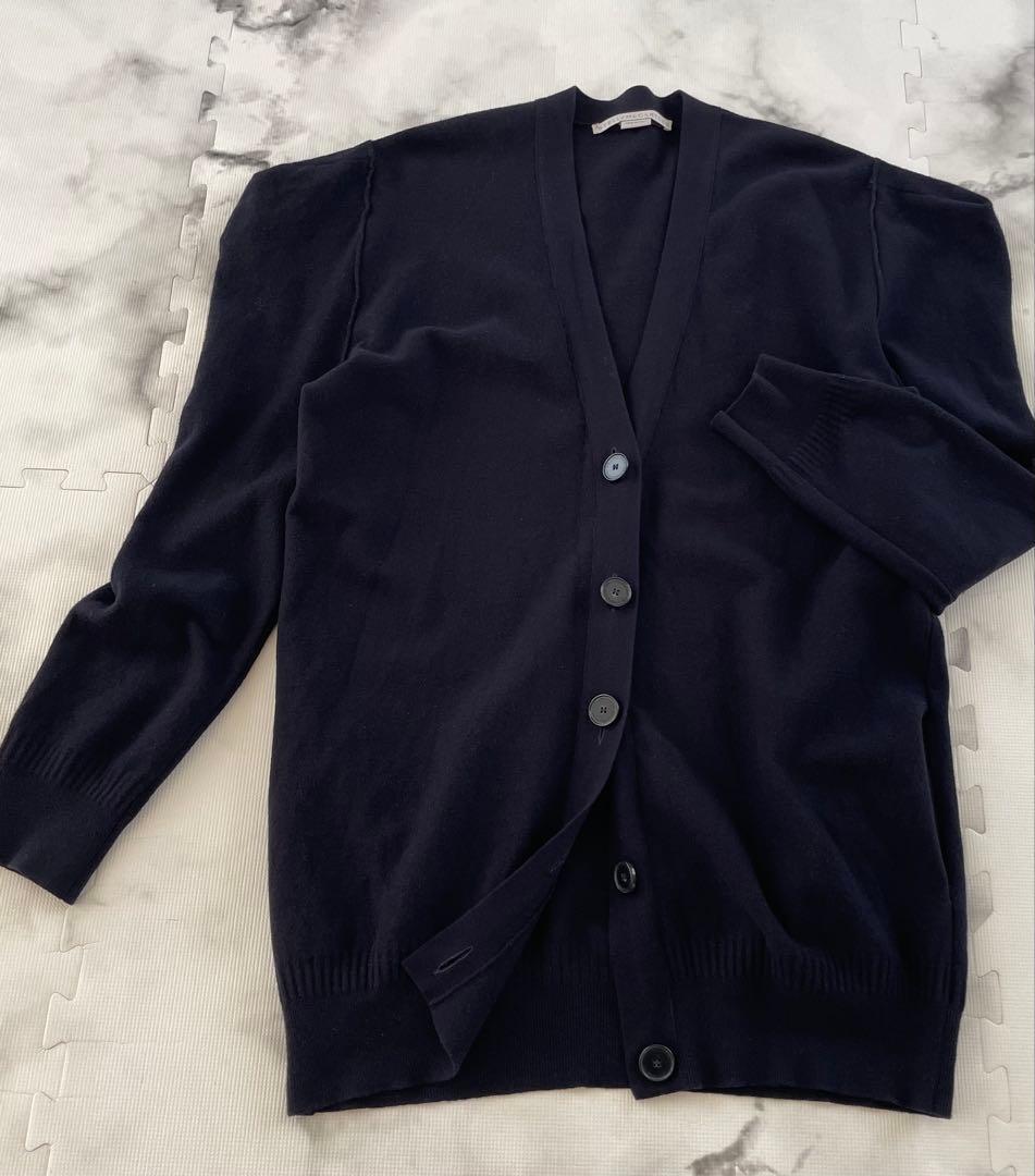 【ステラマッカートニー】立体ショルダー インサイドアウトカーディガン　イタリア製