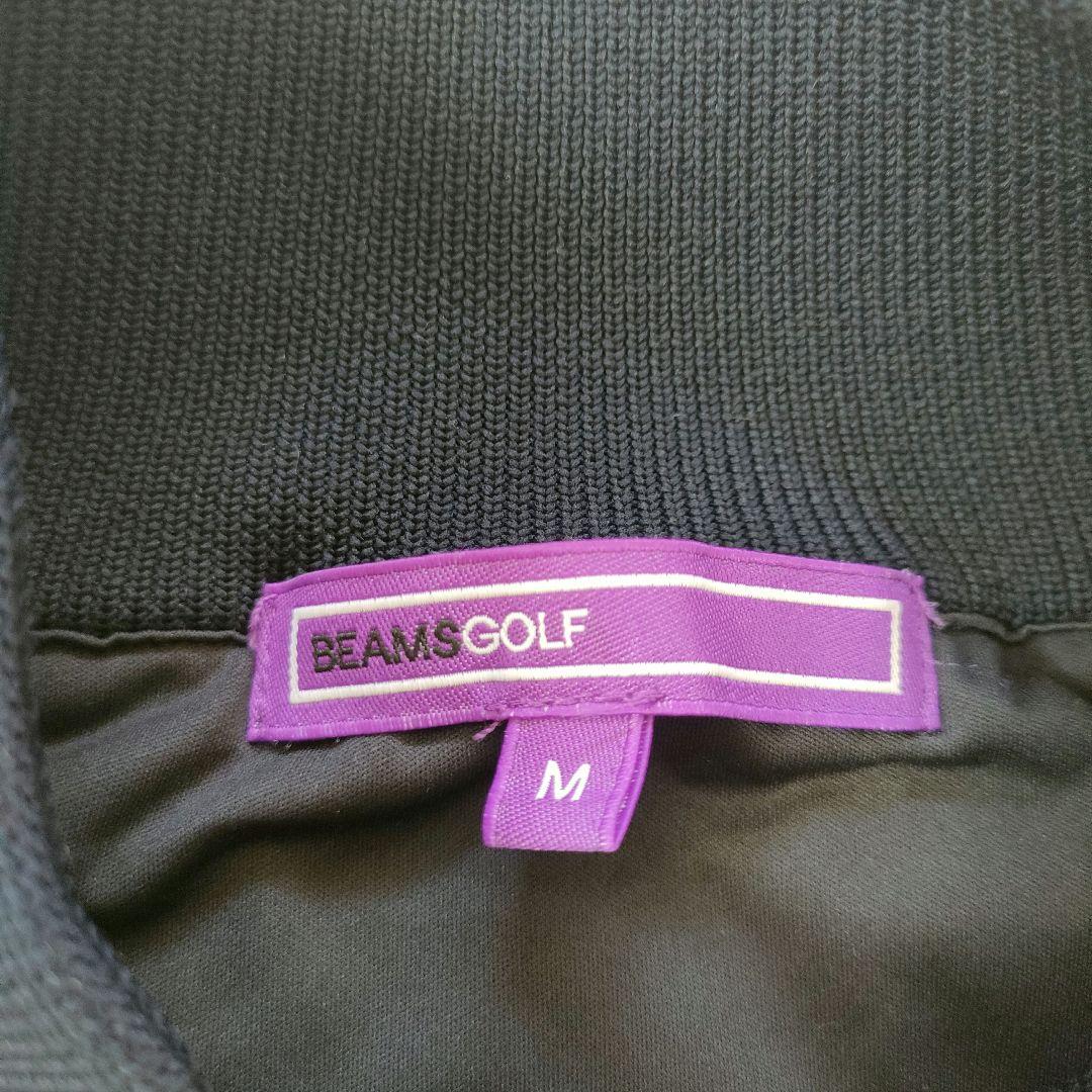 【美品】BEAMS GOLF 暴風ケーブルニットゴルフウェア モックネック