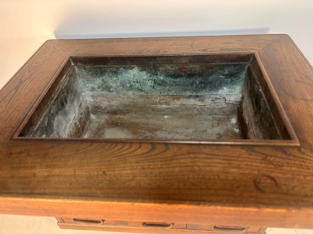 関西長火鉢　銅板落とし囲炉裏　手あぶり　古民具