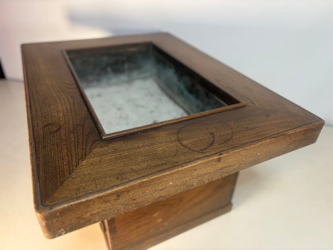 関西長火鉢　銅板落とし囲炉裏　手あぶり　古民具