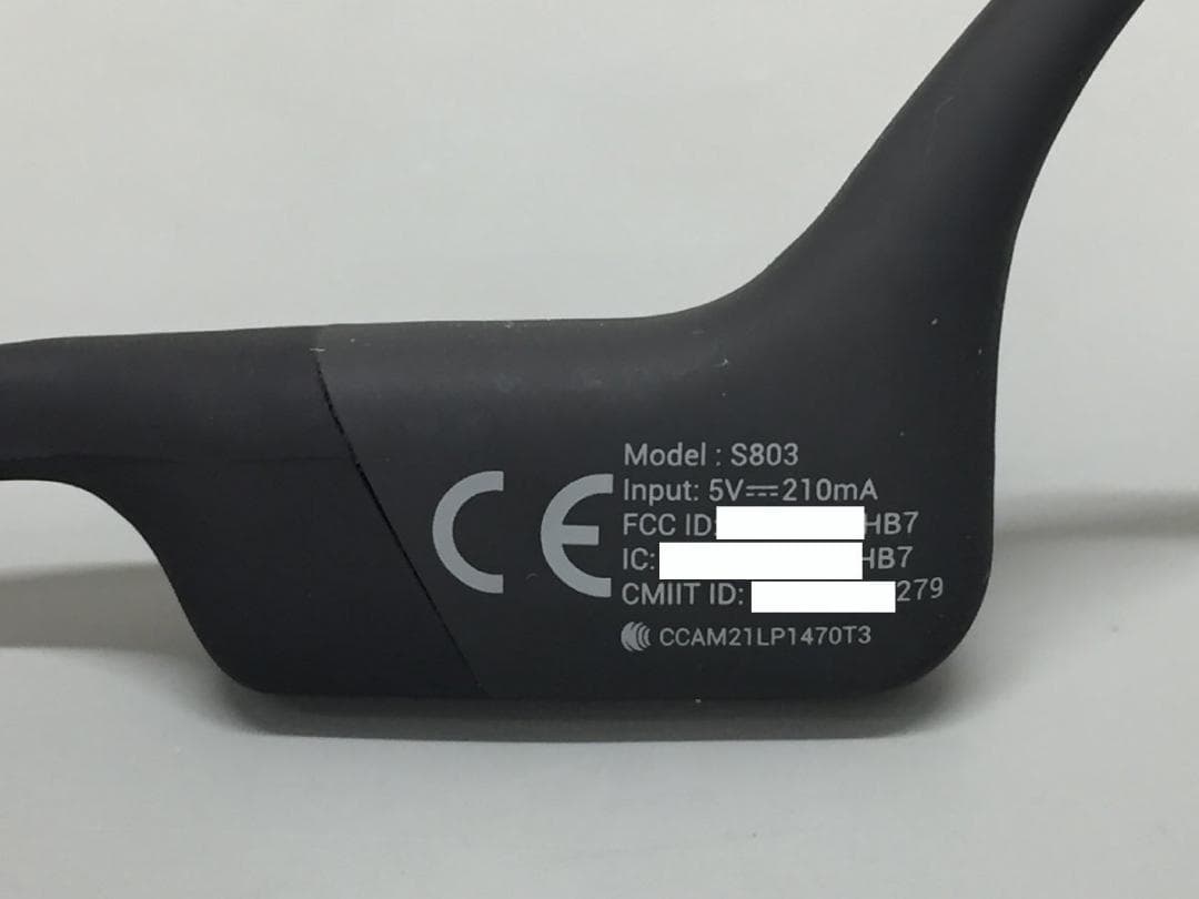 SHOKZ 骨伝導ヘッドホン OPENRUN BLACK S803