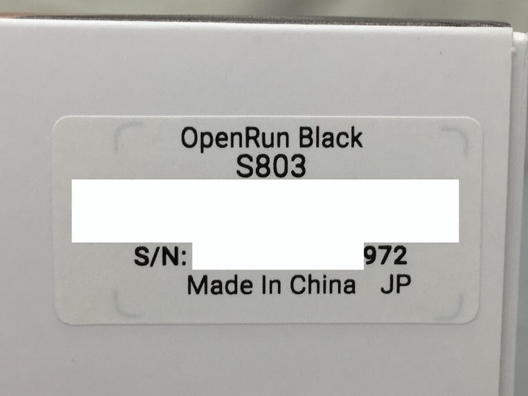 SHOKZ 骨伝導ヘッドホン OPENRUN BLACK S803