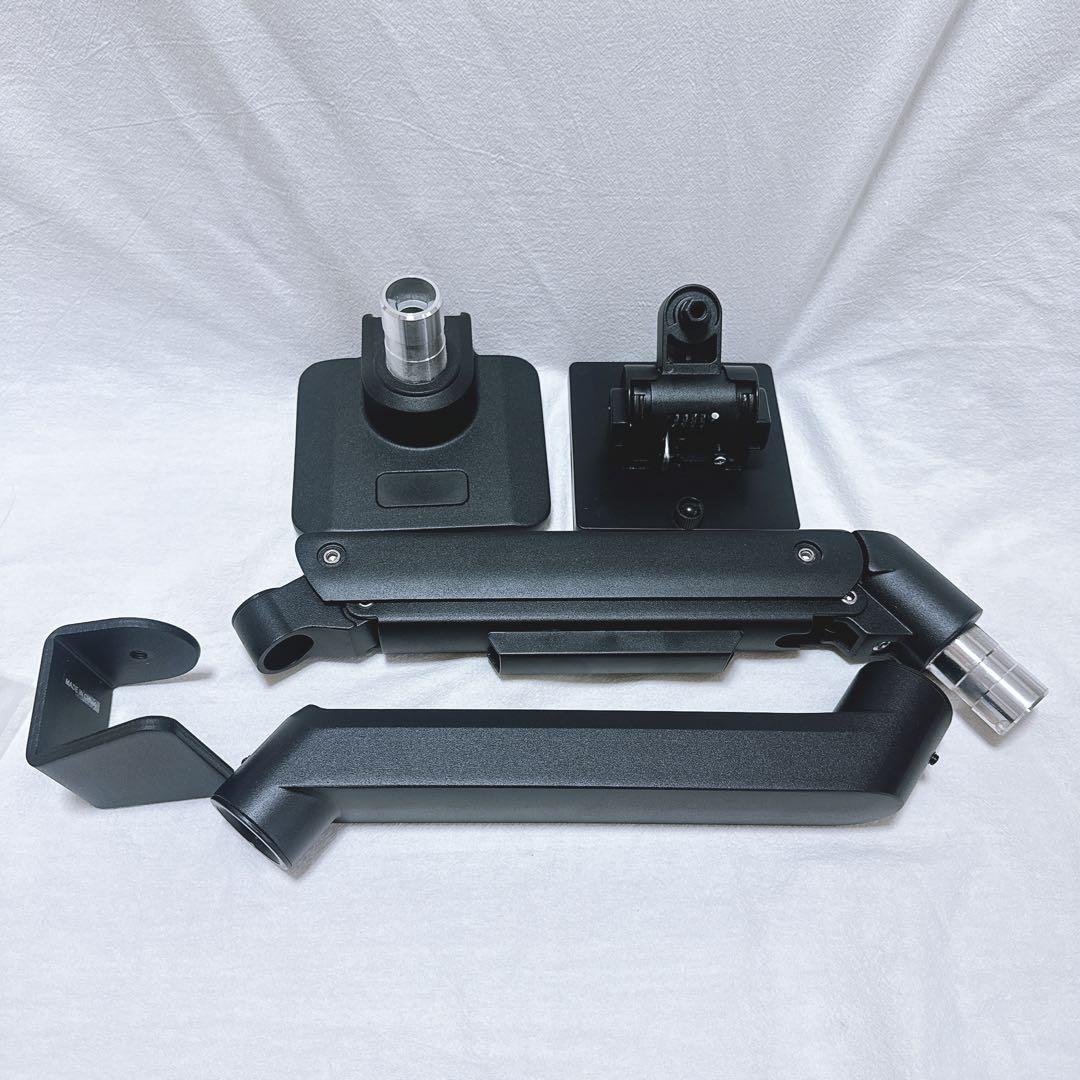 モニターアーム シングルアーム 49インチ ブラック パソコン PC テレビ