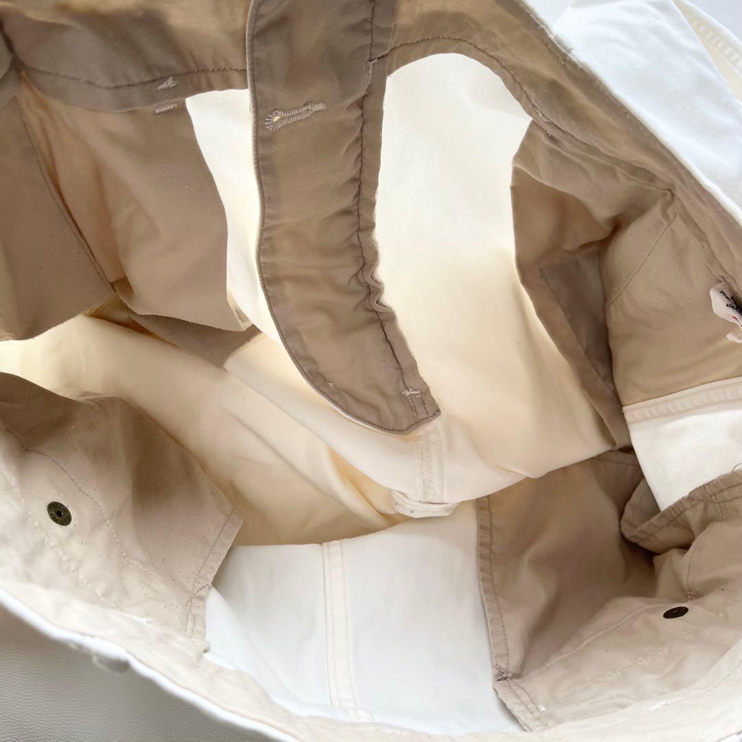 『nanamica』ワイドチノパン／34／ナチュラル／日本製／ジップフライ