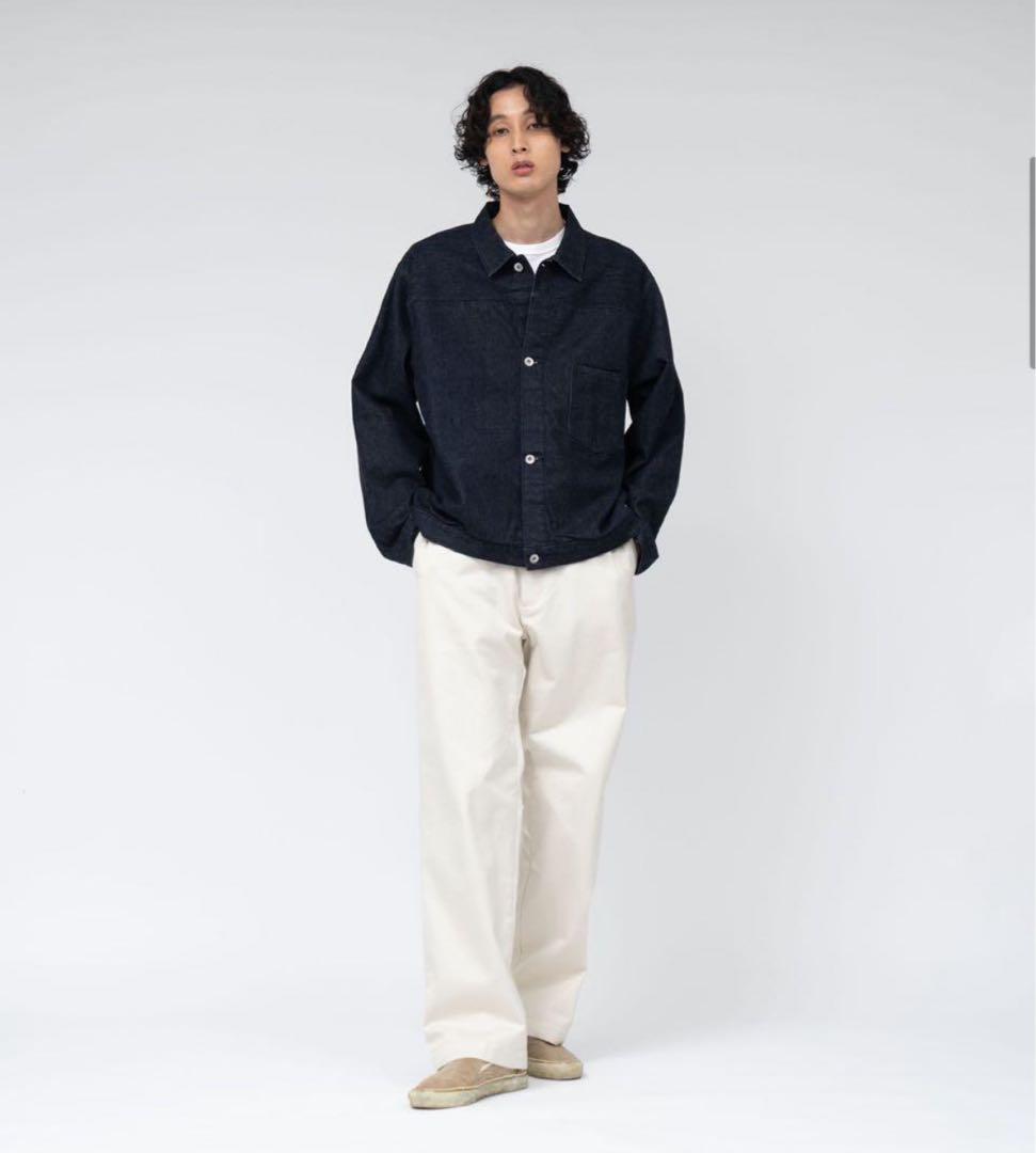 『nanamica』ワイドチノパン／34／ナチュラル／日本製／ジップフライ