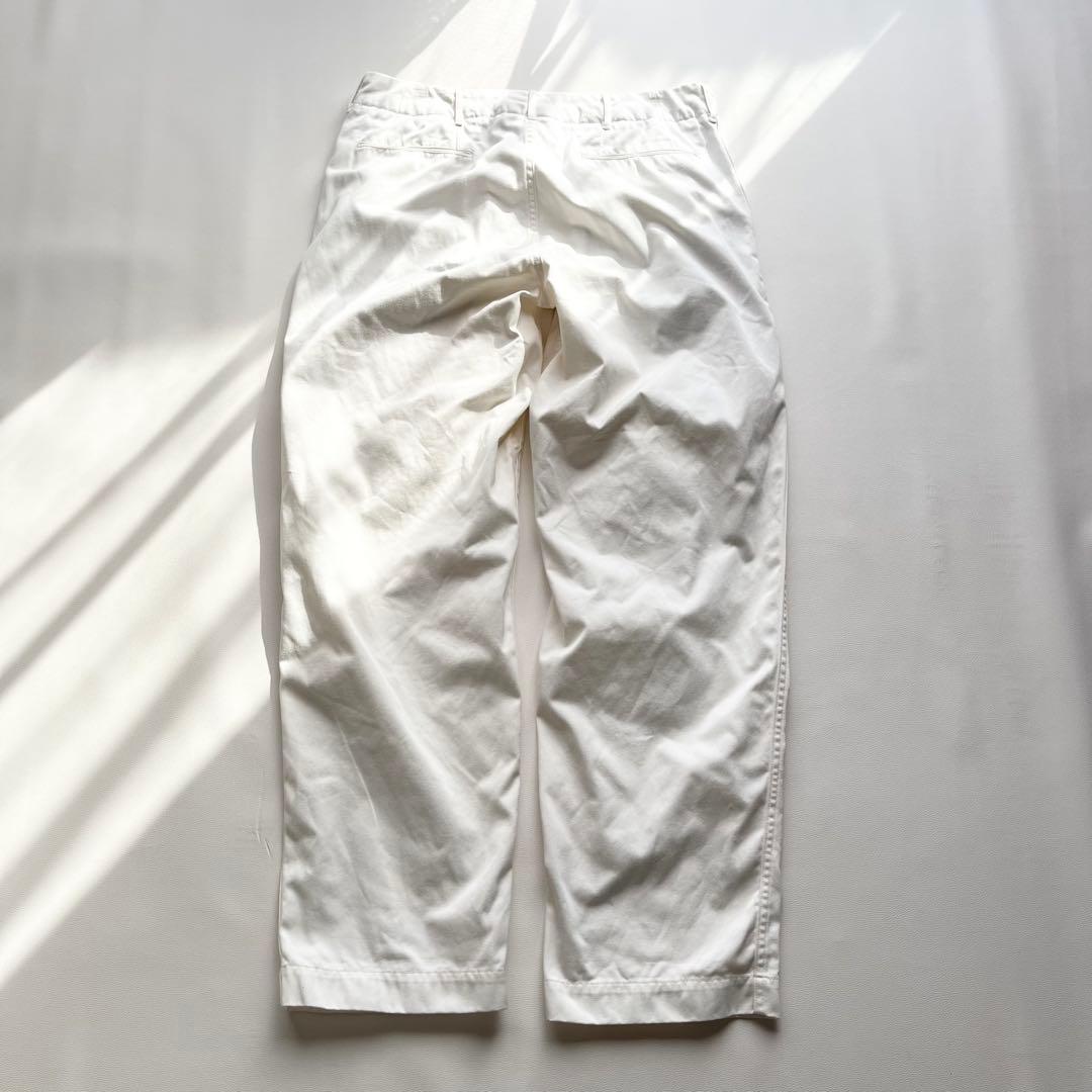 『nanamica』ワイドチノパン／34／ナチュラル／日本製／ジップフライ