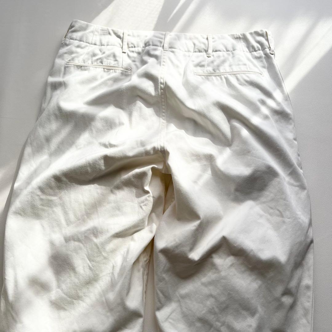 『nanamica』ワイドチノパン／34／ナチュラル／日本製／ジップフライ