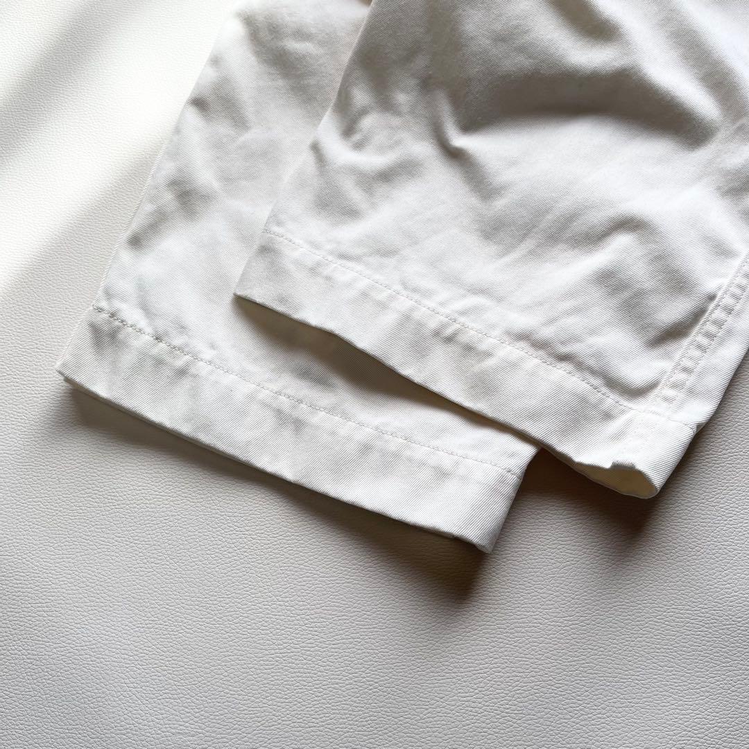 『nanamica』ワイドチノパン／34／ナチュラル／日本製／ジップフライ