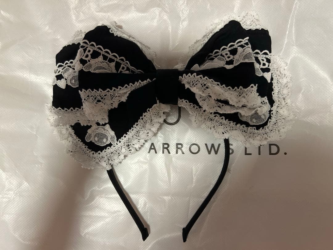 ベイビーザスターズシャインブライト くみゃちゃんカチューシャ 黒白