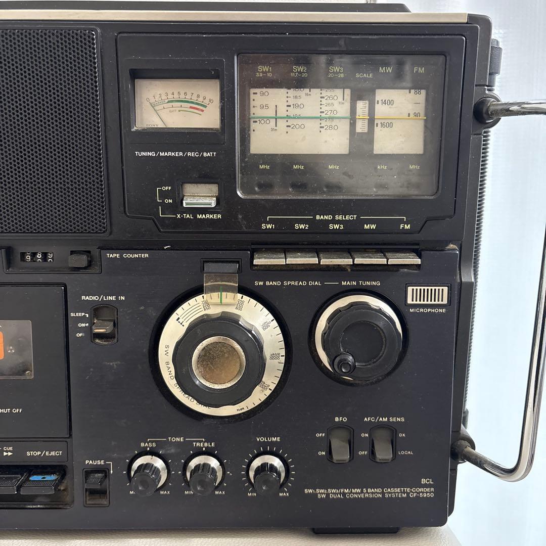 ソニー CF-5950 スカイセンサーモノラルラジオカセットコーダー