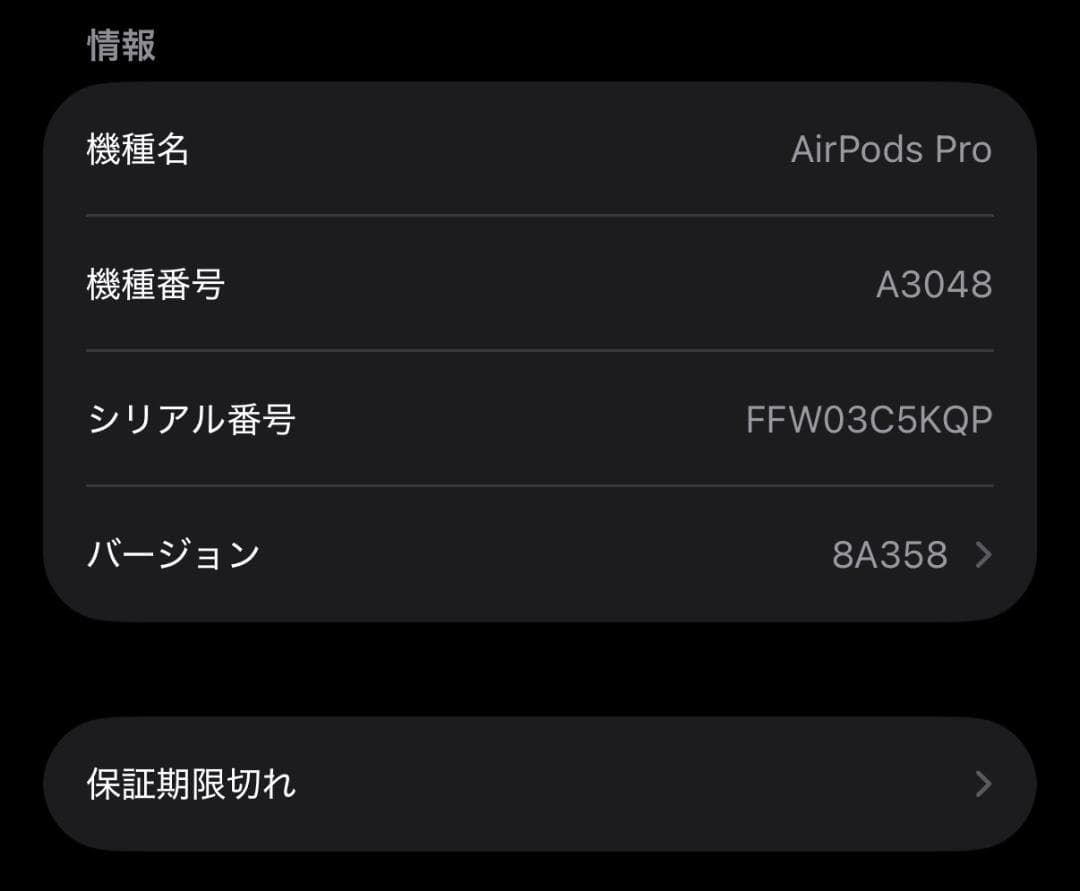 MagSafe充電ケース（USB-C）付き AirPods Pro2 本体