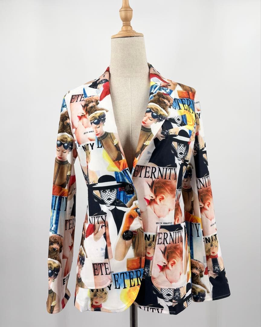 【Regina Romantico】美品！ジャケット　アウター総柄　38