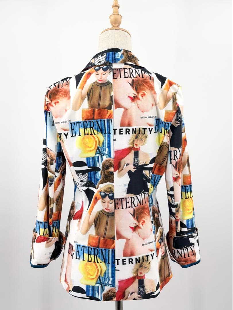 【Regina Romantico】美品！ジャケット　アウター総柄　38