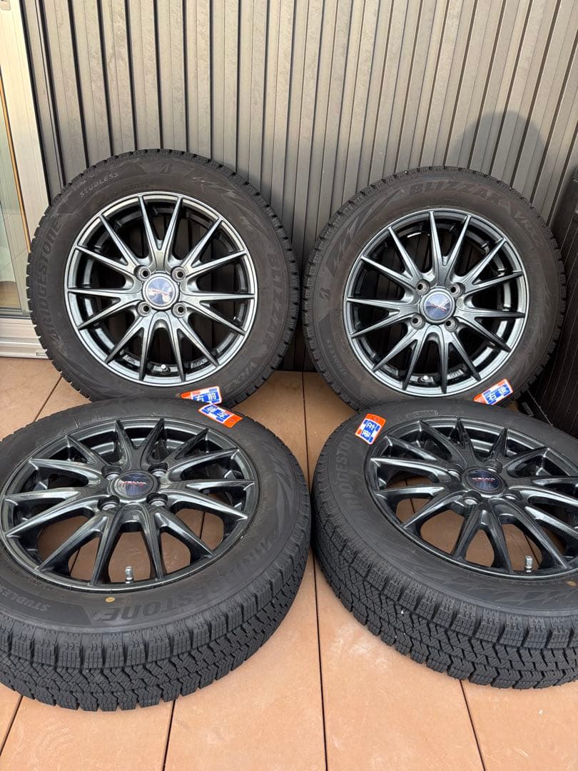 山口県手渡可-ブリヂストンタイヤVRX2 155/65R14 75Q ホイール付