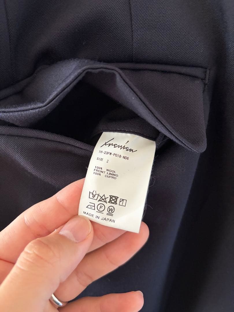 m*…様 RENISA イレニサ　TWO TUCKS WIDE PANTS ネイ