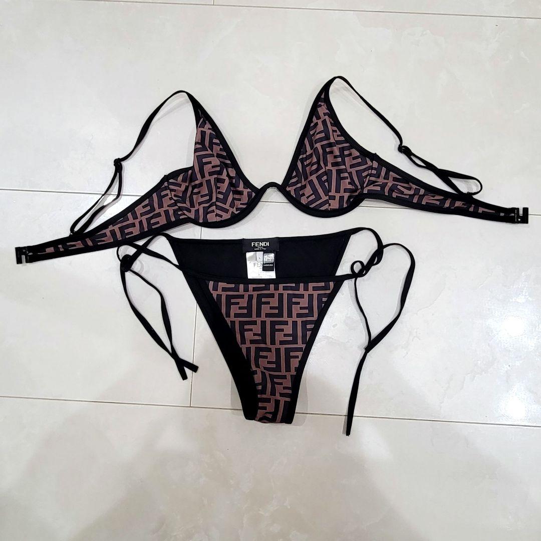 FENDI フェンディ 水着 ビキニ 三角 FF柄 ズッカ柄