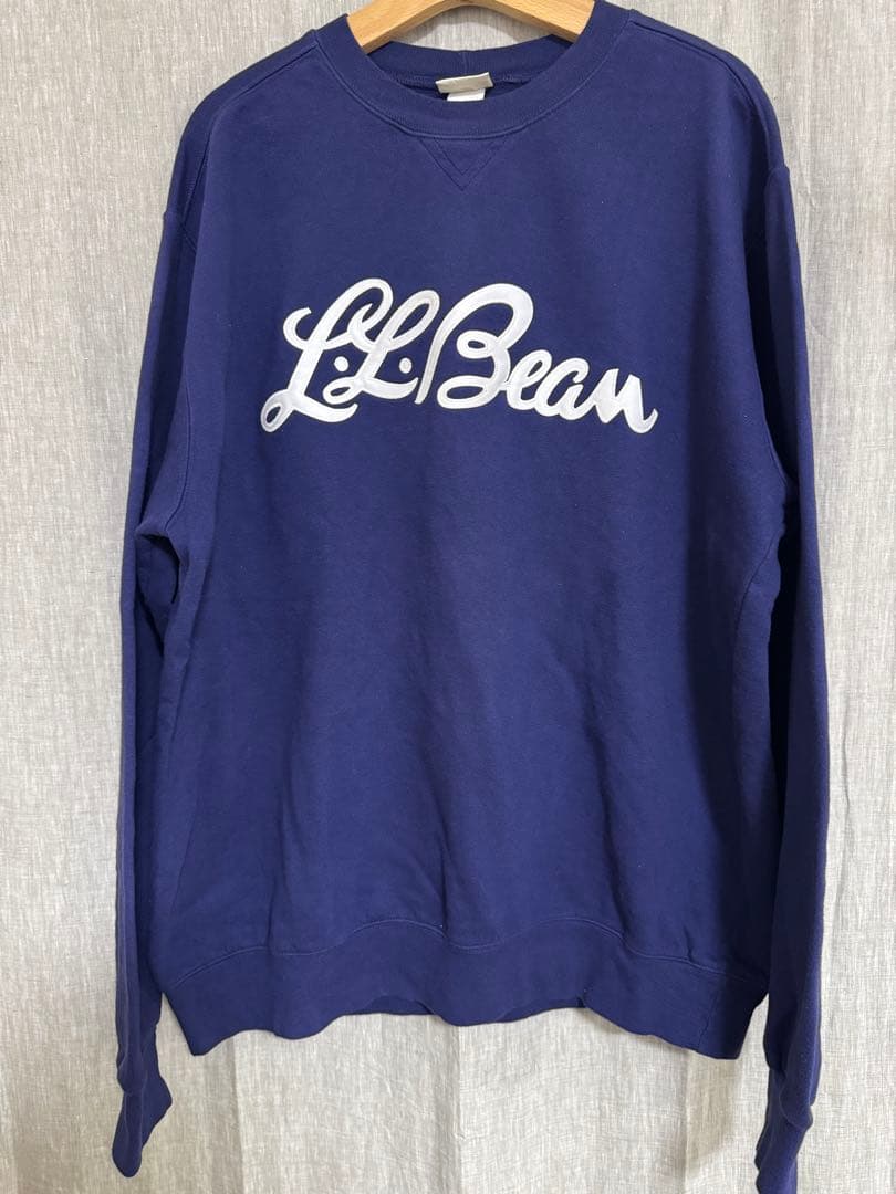 80s LLBean 前V ロゴスウェット　made in USA