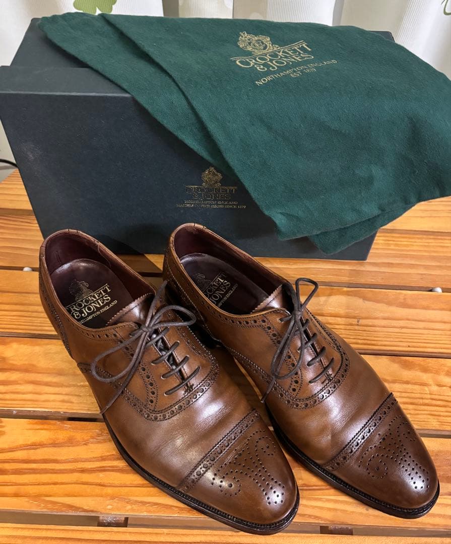 【最終価格】CROCKETT&JONES ダークブラウン7 1/2【美品】