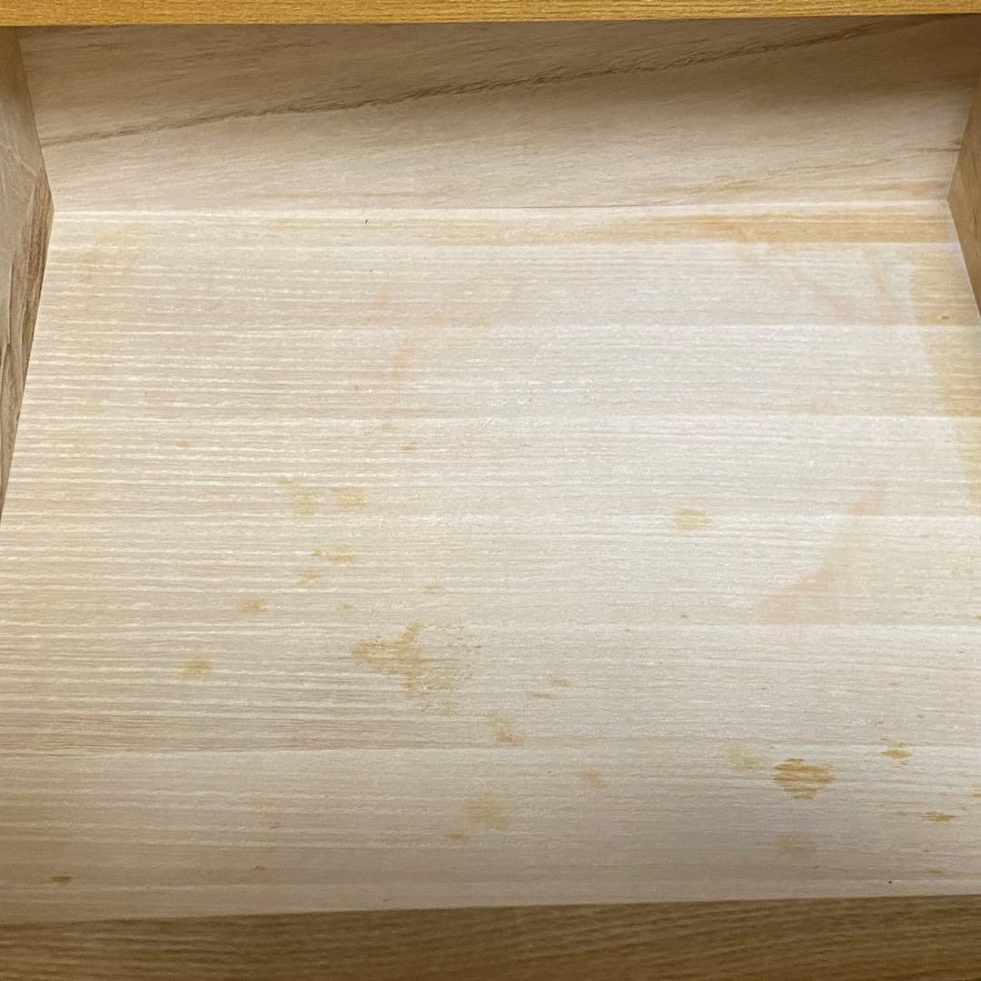 ■送料込■無印 木製チェスト タモ材 6段　衣類収納 廃盤 タンス 棚
