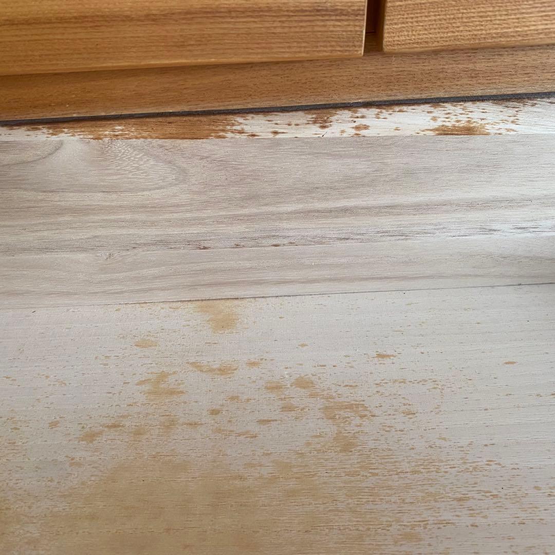 ■送料込■無印 木製チェスト タモ材 6段　衣類収納 廃盤 タンス 棚