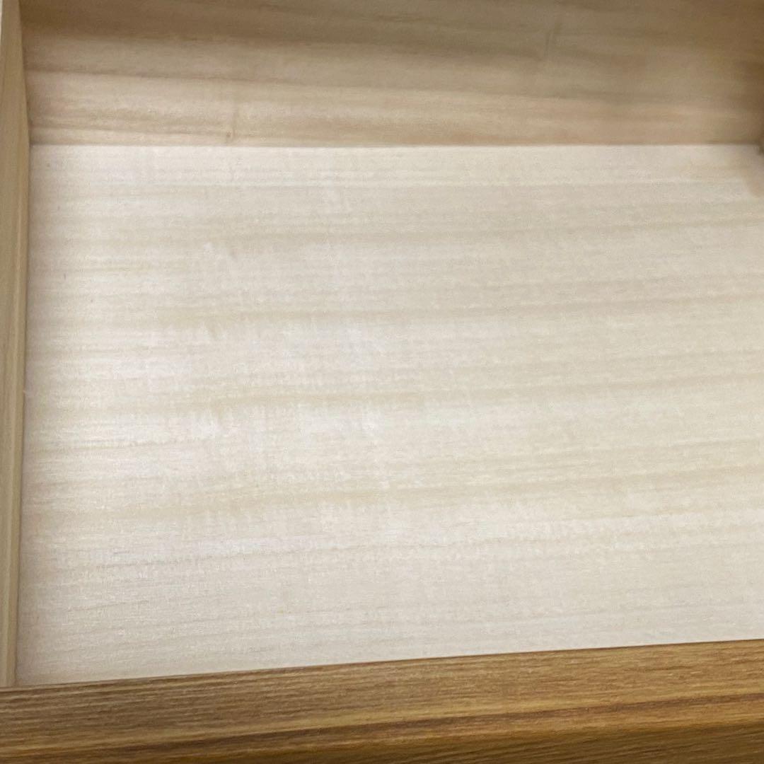 ■送料込■無印 木製チェスト タモ材 6段　衣類収納 廃盤 タンス 棚