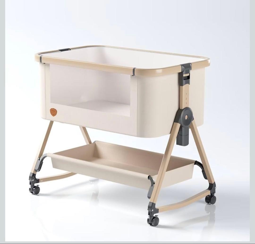 【美品】折りたたみ式ベビーベッド
