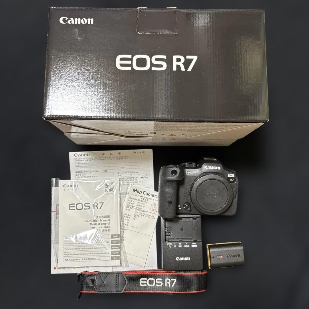 【美品・保証書付】Canon EOS R7 ボディ一式