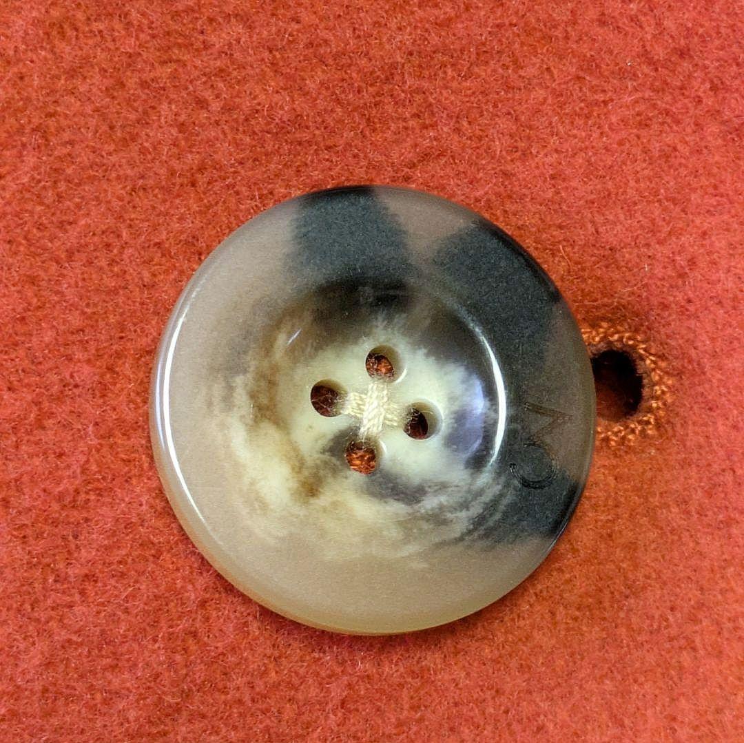 UN3D. ドルマンミドルウールコート ミドル丈 36 コクーン 朱赤 毛100