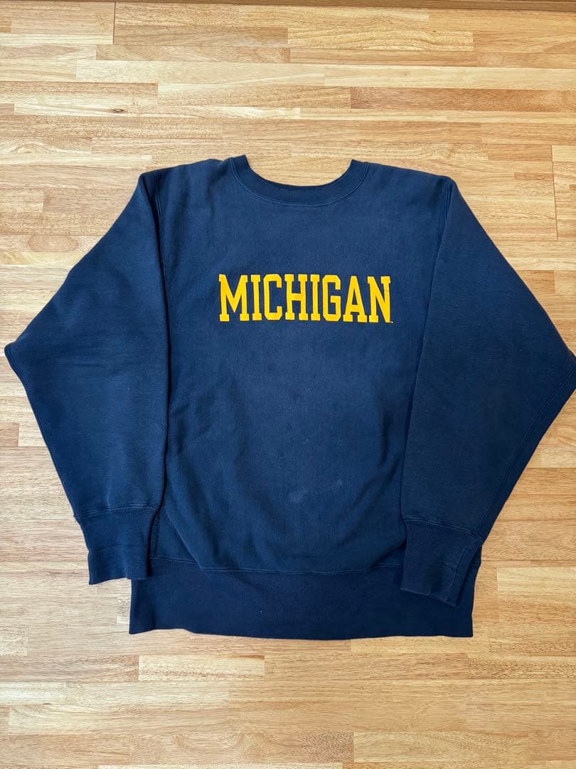 リ*カ様 刺繍タグChampion ミシガンreverse weave L90s