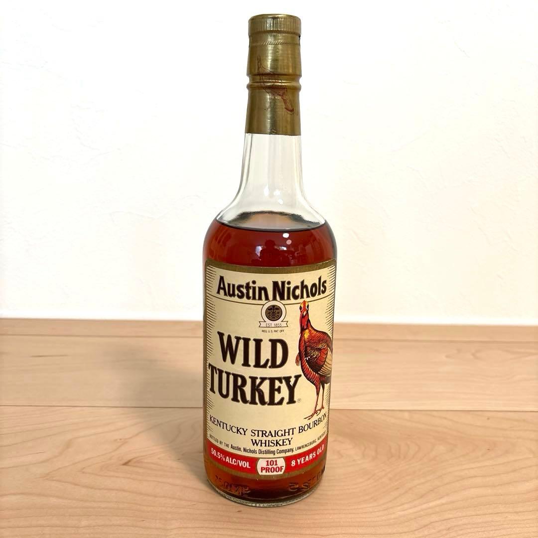 【WILD TURKEY】8年 旧ラベル 101PROOF 古酒