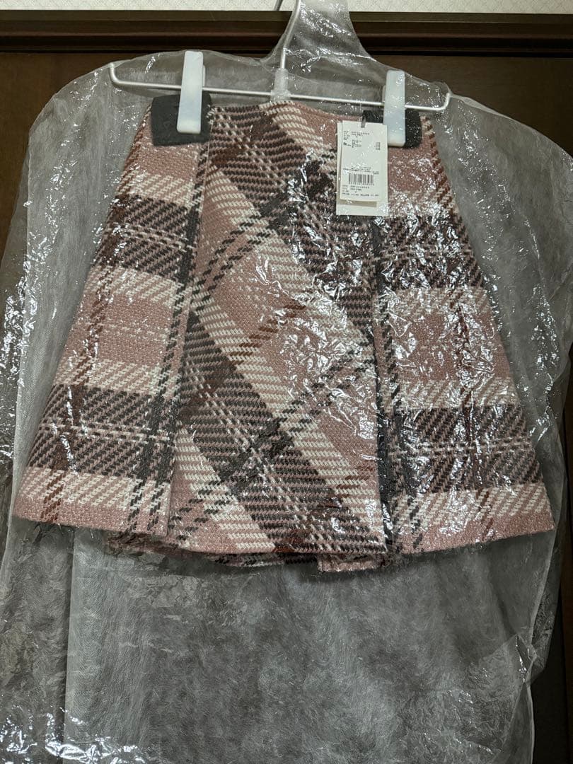 SNIDEL スナイデル　ロービングチェックミニスカート