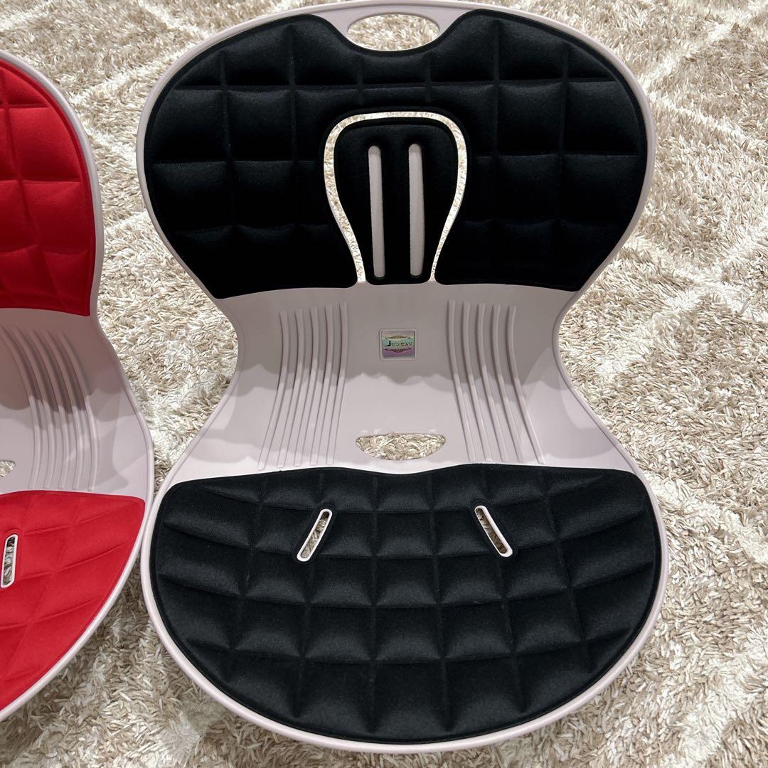 美品✨ピン・セスジ 骨盤サポート姿勢改善 セット ピンセスジ ブラック レッド