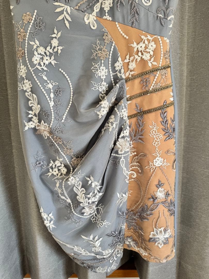 【Angel R 】キャバドレス ブルー ビジュー ミニドレス