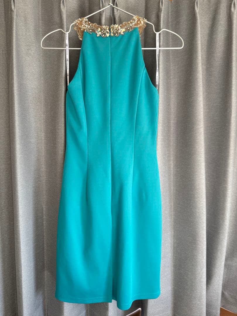 【Angel R 】キャバドレス ブルー ビジュー ミニドレス