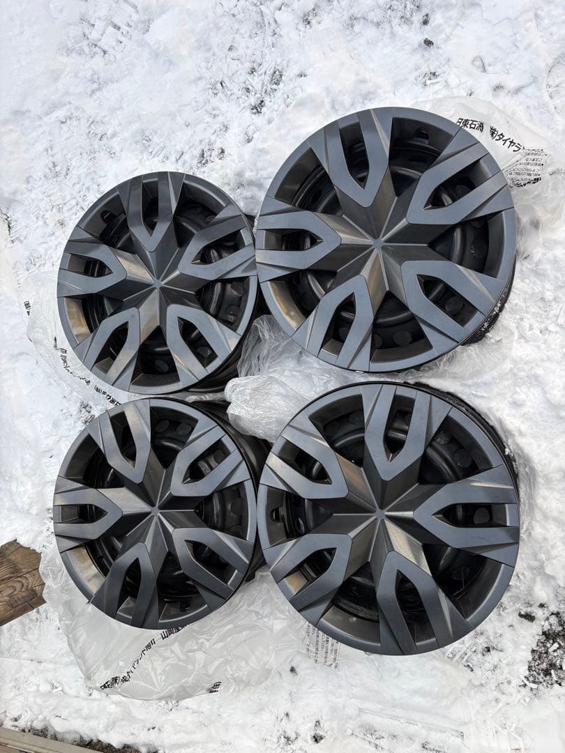 17インチ 60プリウストヨタ純正ホイール キャップとスチールホイール4個セット