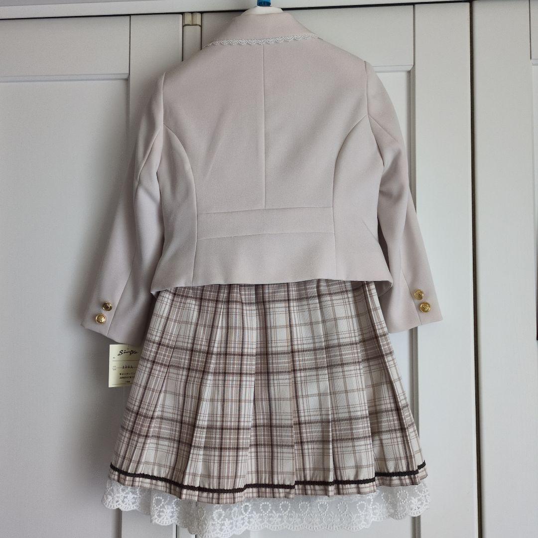 【新品】ハートポケットジャケット三点スーツ キッズ 女の子 フォーマル