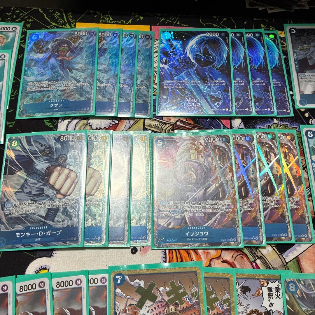 青クザン　フルパラ　デッキ構築済み　ワンピースかーど