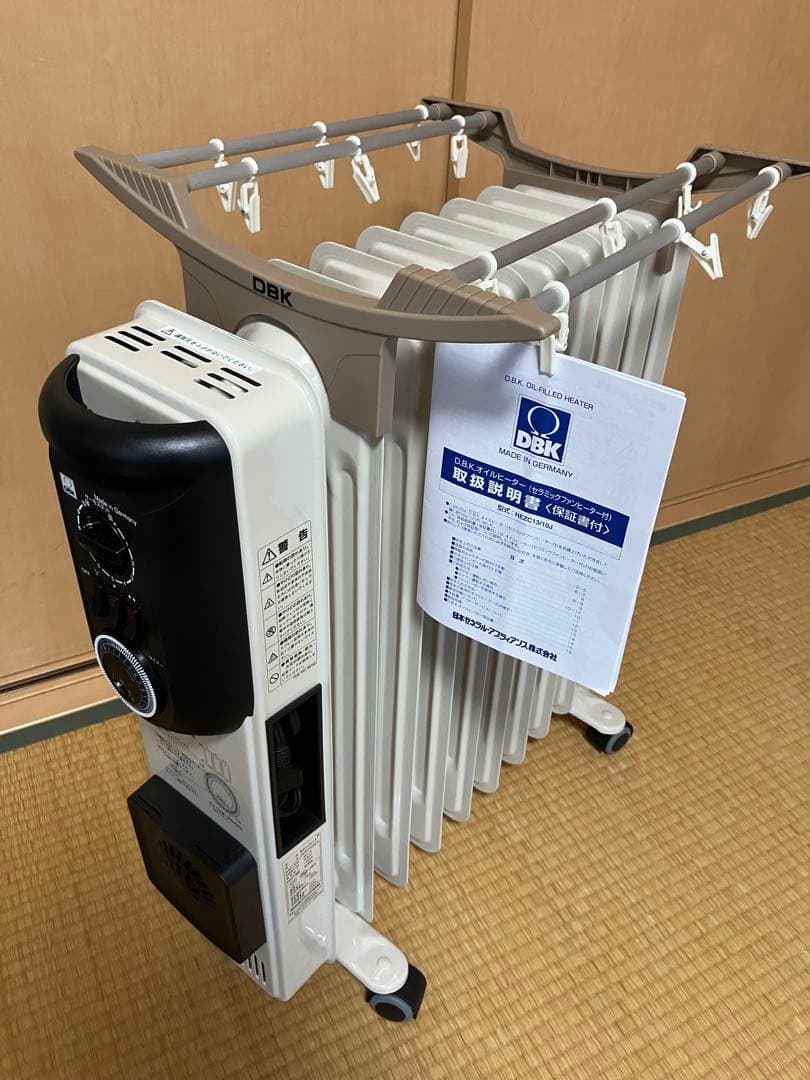 DBK セラミックヒーター付オイルヒーター　2021年製HEZC13/10JCH