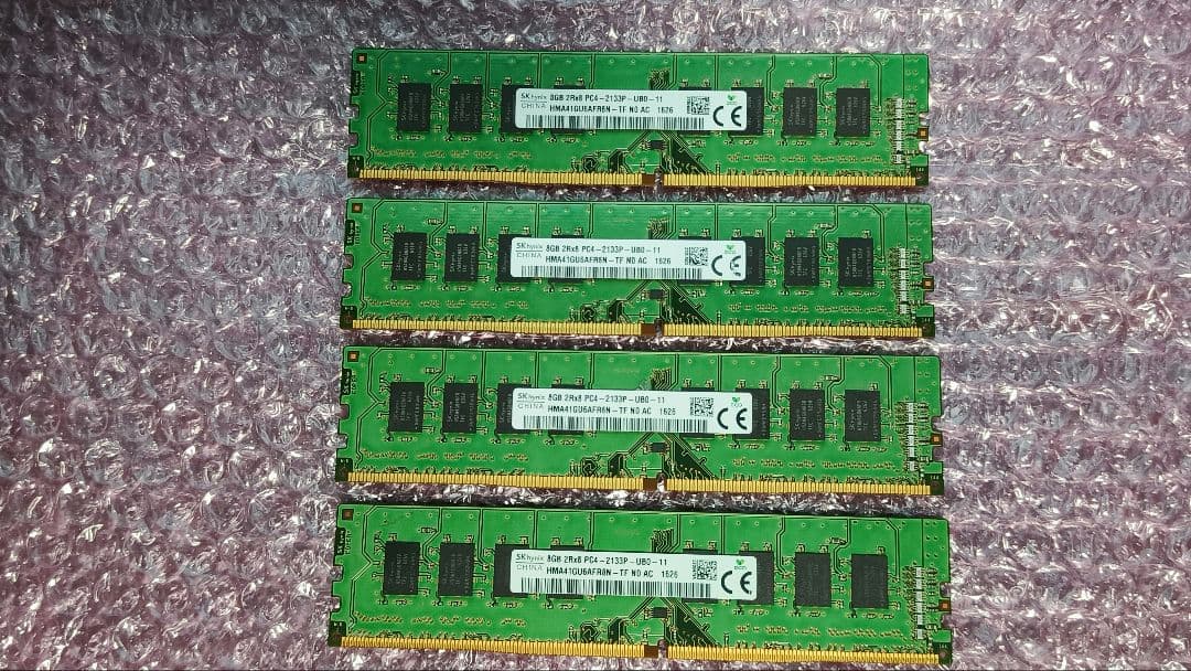 DDR4 8GBx4枚 32GB pc4-2133P 動作確認済み ③