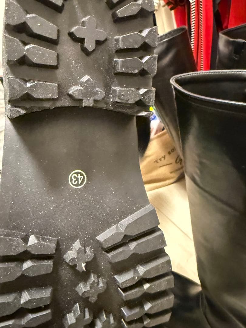 メンズ　ロングブーツ　乗馬、コスプレ、本革　レザー　エンジニアブーツ　日本軍