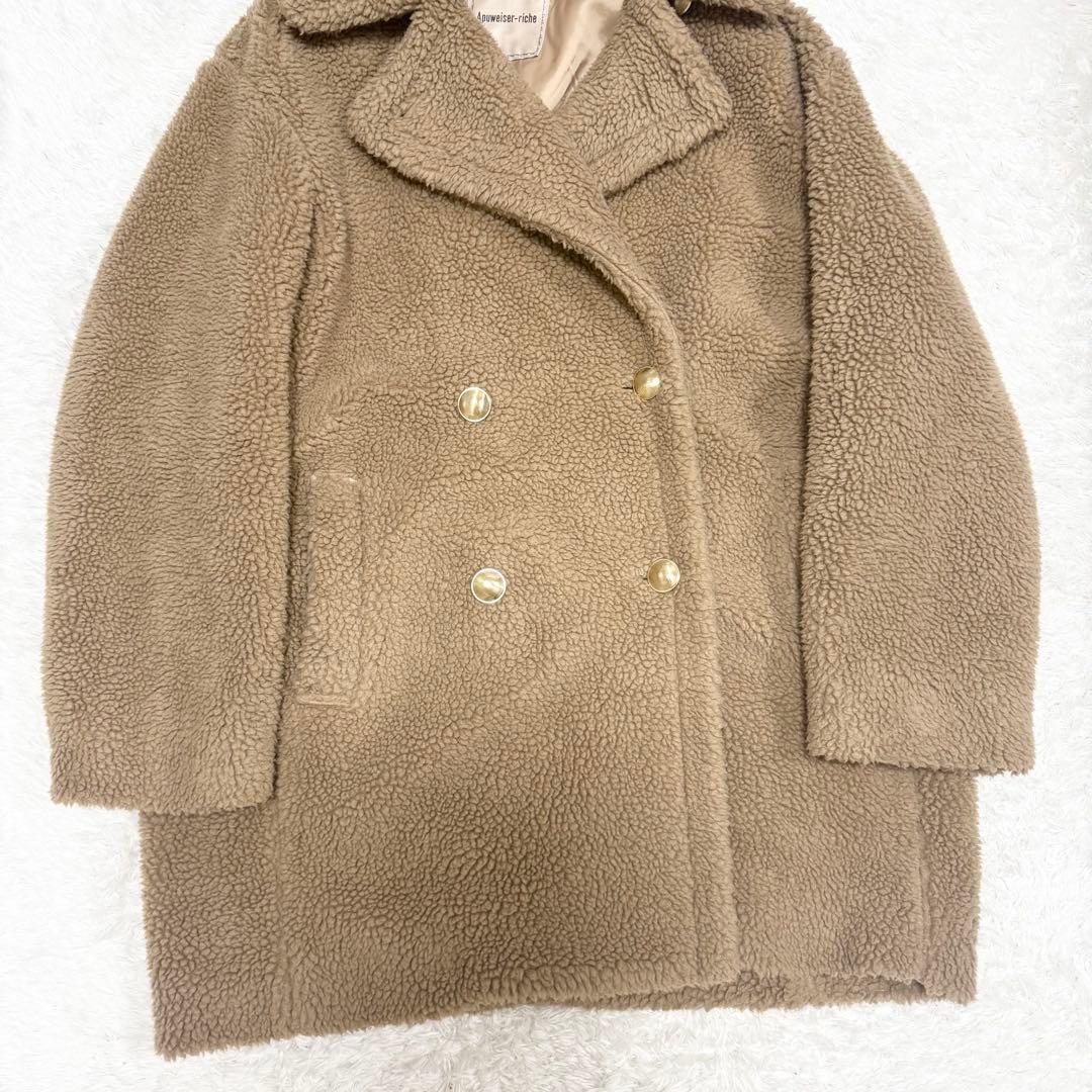 【美品✨】アプワイザーリッシェ　泉 里香　Oggi ボアダブル釦コート　2